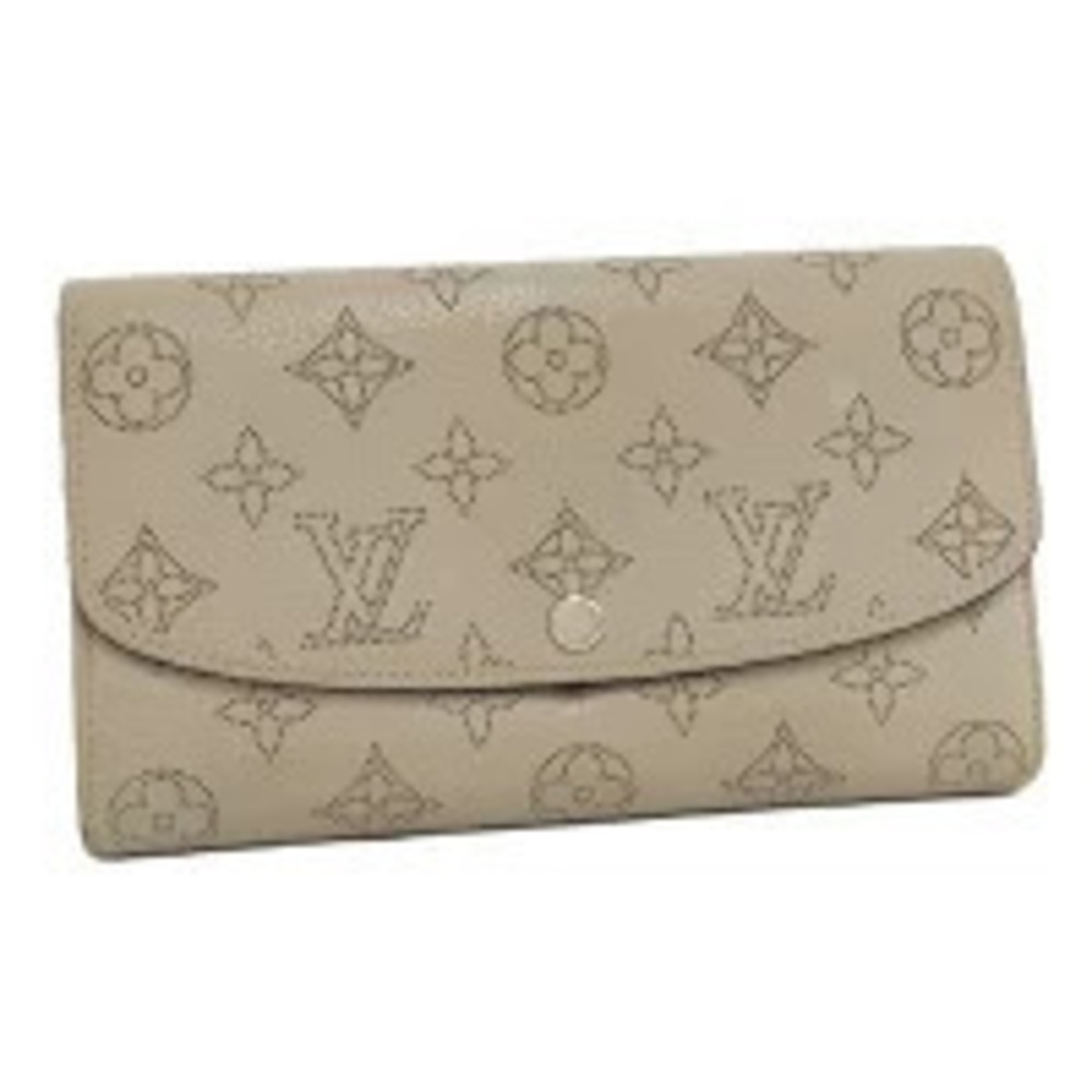 LOUIS VUITTON Bi fold long wallet Portefeuille Iris Mahina Galet
